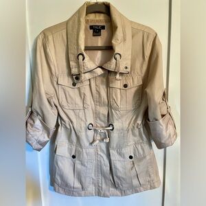 Women's Tan Cargo Utility Jacket